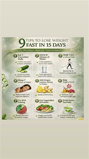 9 Simple Fat-Loss Habits to Try for 5 Days #weightloss #fatloss #healthhacks #healthtips #fitness