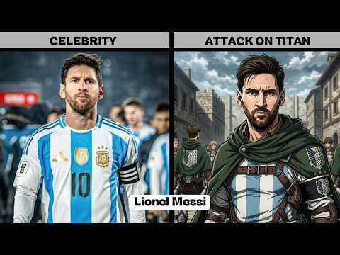 Famous Celebrities as Attack on Titan Characters