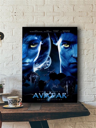 Avatar Movie Poster Canvas Wall Art, Special Edition Sci-fi Film Print, James Cameron Na'vi Alien Fantasy Home Decor Fan Gift - Etsy