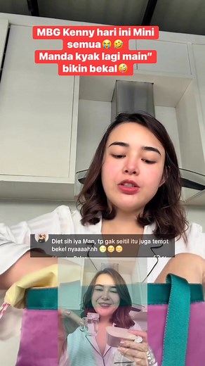 781K views · 7.9K reactions | Jadi penasaran Kenny review MBG istrinya nanti diet si diet tapi gak mini juga Man bekal nya | Marla Nancyy | Facebook