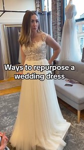 113K views · 504 reactions | Want to use your mother’s dress in some way for your wedding or thinking abiut ways you can repurpose your own wedding dress? Here are some of my favorite ways I’ve seen dresses be used! 殺 #wedding #bride #bridetobe #weddingplanning #weddingtiktok #weddingplanner #weddingdress #weddingday #weddingtok #bridesmaid #engaged | Christa | Facebook
