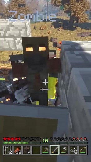 Minecraft Zombie War Challenge in Singleplayer