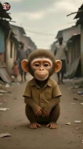 Hungry Monkey Did this, You won't believe it. ##AIPuppy #AIDog #CutePuppy #PuppyReels #EmotionalStory