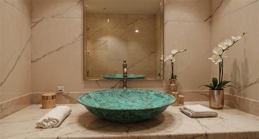 Rustic Patina Copper Sink – Handmade Hammered Vessel Basin for Bathroom Vanity - Etsy