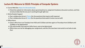 斯坦福CS110-unix操作系统编程-01 - CS 110 Lecture 01 -- Introduction