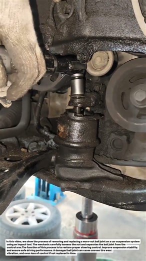 Ball Joint Replacement Using Impact Tool | Car Suspension Repair Process.