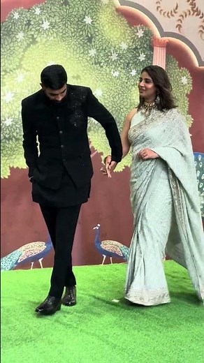 Jasprit Bumrah & Sanjana Ganesan At The Shubh Ashirwad Ceremony