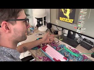 One-handed typing demonstration