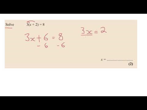Solving Equation with Brackets KS3 Maths GCSE 9-1 Maths