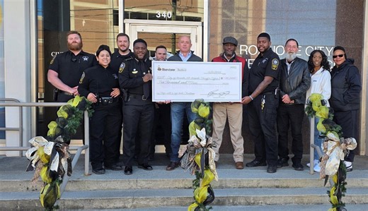 Roanoke City Sheriff’s Office receives $10,000 donation to help homeless families