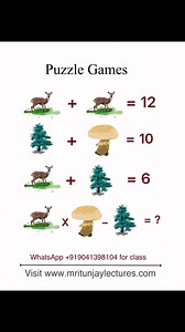 28K views · 73 reactions | Puzzle games #math #fbreelsvideo #satmath #satexam #SATPrep #mathtutorial #LETEXAM #exams #algebratutor #boardexams #mritunjaylectures #iqtest #puzzle | Mritunjay Lectures | Facebook
