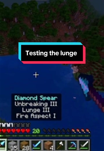 This spear goes crazy!!! #minecraft #smallstreamingcommunity #smallstreamer #gamingontiktok