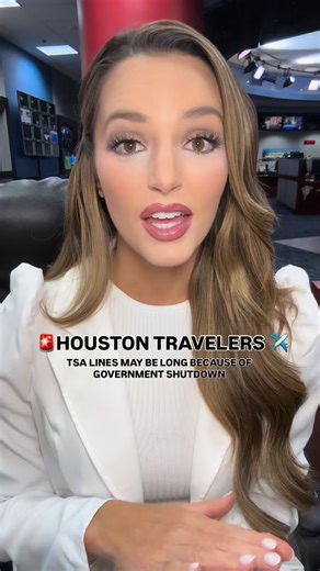 Caroline Collins on Instagram: "Thankfully- the lines were NOTHING like we saw over the weekend at #IAH this afternoon but that doesn’t mean it can’t happen again. Give yourself time. @fox26houston - #houston #Bush #TSA #governmentshutdown"