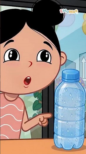 Why Is My Water Bottle Sweating 💦🥵 | EMoMee #shorts #kidsvideo #water #facts