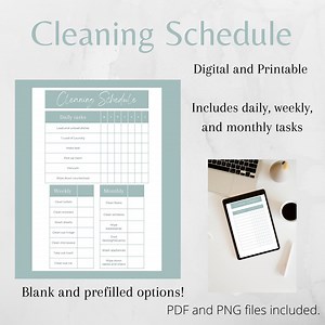Cleaning Schedule | House Cleaning | Cleaning Checklist | Cleaning Printable | Cleaning Planner | House Cleaning List | Weekly Cleaning | - Etsy Canada