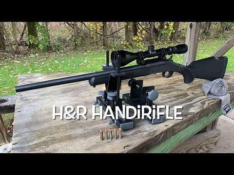 357 magnum H&R Handirifle at the range! Harington and Richardson