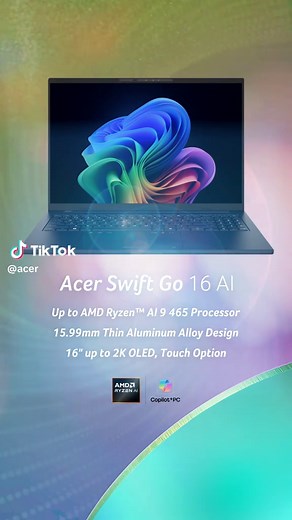 Impresionante rendimiento de AMD con Acer Swift Go