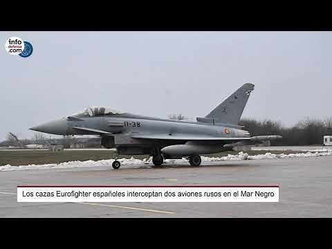 Los Eurofighter españoles interceptan dos cazas Su-30 rusos en el Mar Negro