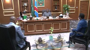 #RDC_ASSEMBLÉE_NATIONALE 08.02.2022| #AUDIENCE_DU_PR #CITÉ_UA #KINSHASA LE PRÉSIDENT DE L'ASSEMBLÉE NATIONALE FÉLICITE LE PRÉSIDENT F. ANTOINE TSHISEKEDI POUR SON BRILLANT MANDAT À LA TÊTE DE L'UA Le Président de l'Assemblée nationale, Christophe Mboso Nkodia Pwanga, a présenté, mardi à la Cité de l'Union africaine, ses félicitations au Président Félix-Antoine Tshisekedi pour son " brillant" mandat à la tête de l'Union africaine. Le président de la chambre basse du Parlement l'a signifié au sort