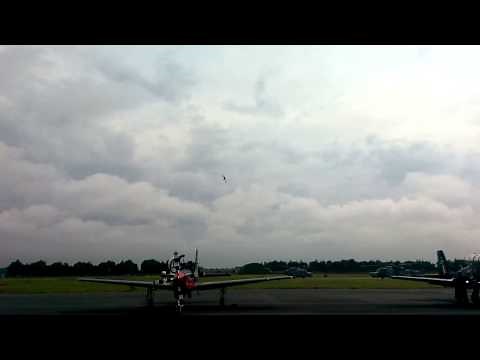 Brilliant Hawker Hunter blue note at RAF Waddington Airshow 2014