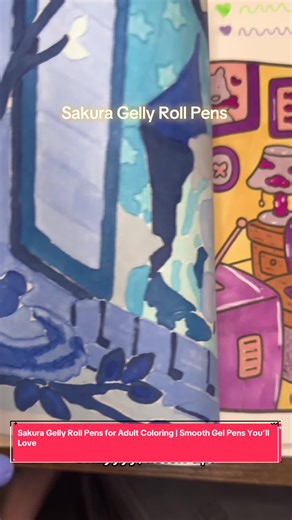 These Sakura Gelly Roll pens are perfect for adult coloring, journaling, and detailed line work ✨ Super smooth gel ink, bold colors, and zero skipping — they’re a must-have for any cozy coloring setup. If you love relaxing coloring and satisfying pens, these belong in your collection 💖 Like, follow, and share for more cozy coloring finds! @Sakura of America Shop #sakura #gellyroll #vibrantcolors #glitterpens #creativity