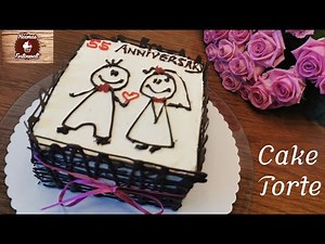 Anniversay Cake /Schokogitter Torte / Jubiläen Kuchen #cake #torte #anniversaycake #reemastortenwelt