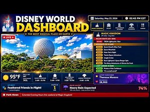LIVE Disney World Dashboard - Disney Cams, Park Info, News & More