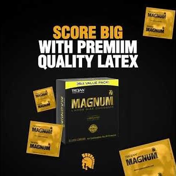 TROJAN Magnum Lubricated Large Condoms, Comfortable and Smooth Lubricated Condoms for Men #shorts