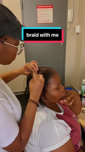 hair by hair for my client🤭 #voiceeffects #beginnerbraider #cornrows #bizzybody