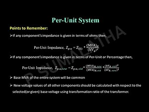 Per Unit System