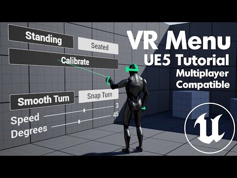 VR Settings Menu in UE5! Custom VR Pawn Tutorial Series - Part 5
