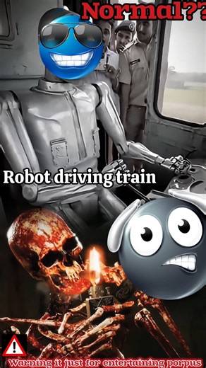 only loco pilot can drive train ❌ robot driving train |
