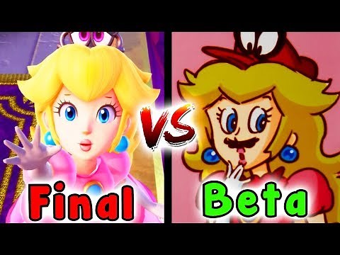 Super Mario Odyssey CONCEPT ART Comparison - Beta SECRETS And EASTER EGGS