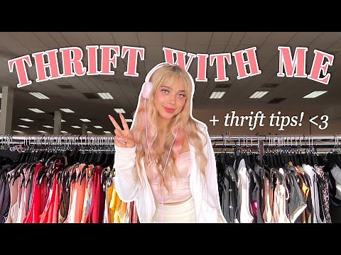 THRIFT WITH ME!! how to thrift *AESTHETIC* clothing