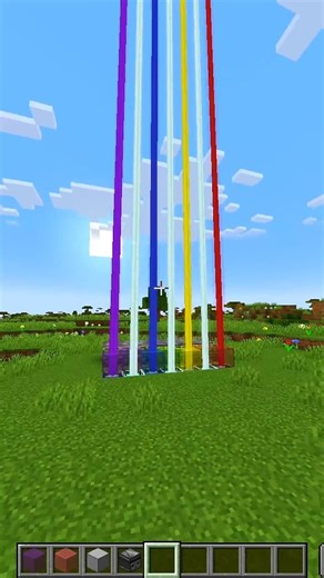 How to make rainbow beacon in Minecraft 🔥😁🗿 #shorts #yt #ytshorts #minecraft #viral #viralshorts