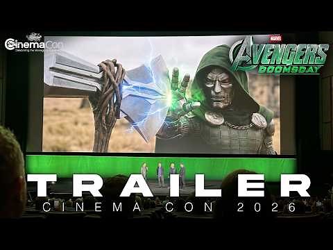 Avengers: Doomsday (2026) | CINEMACON TRAILER | Robert Downey Jr Doom Unmasked, Description & More!