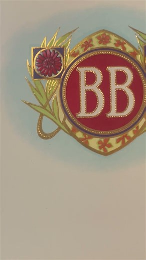 📜 Antique 1900s Brown Brothers Gold Embossed Cigar Label | Detroit Tobacciana