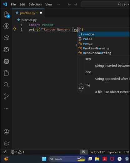 04 Python Program to Generate a Random Number