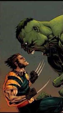 Wolverine explains how it’s like to get punched by the Hulk. #wolverine #comics #thehulk #marvel