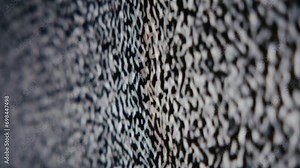 Black and white digital static on a screen. Shallow depth of field. Stock Video