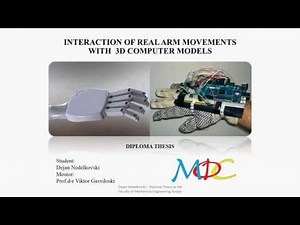 Mechatronics Final Year Project - Interaction of real arm movements with 3D computer models