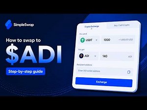 How to Swap to $ADI on SimpleSwap | Step-by-Step Guide