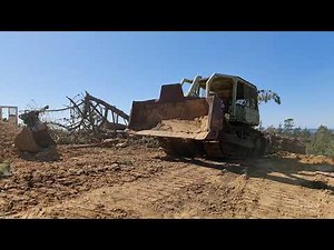Terex 82-20B Dozer Winching
