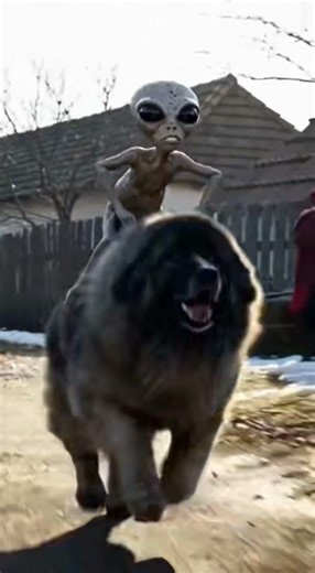 ETuȚ călărește câinele 😂 #dog #alien #humor #shorts #fyp