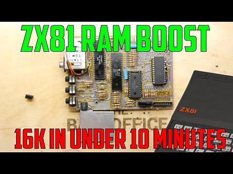 How to install a ZX81 16K Ram expansion - 10 minute mod!