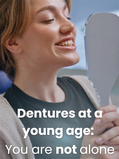 If you’re young and adjusting to dentures, please be gentle with yourself 💙 So many people your age are going through this quietly not because they’re ashamed, but because it’s a big, emotional change. You’re learning, healing, and adapting, and that takes courage. You deserve comfort, support, and a denture journey that feels manageable, not isolating. One step at a time, it gets easier and you don’t have to walk it alone 😊 💙 If this brought you a little comfort today, pass it on to someone 