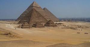 The Three Pyramids in Giza
