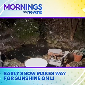 YOUR LONG ISLAND FORECAST ❄️ ☀️ News12 Long Island Meteorologist Rich Hoffman says a few slick spots this morning will give way to sunshine. (Video via Alex Calamia) Forecast - https://bit.ly/3ZIlUKq | News 12 Long Island