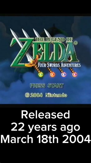 Legend Of Zelda Four Swords Adventures released 22 years ago???