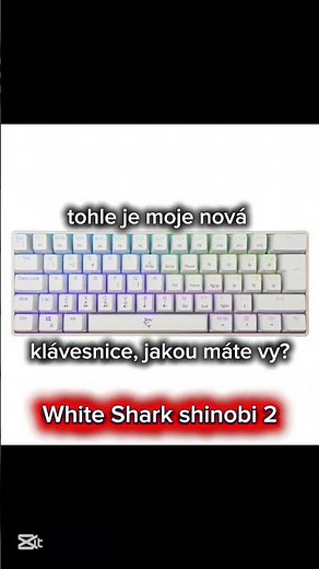 klávesnice white Shark shinobi 2 #shorts #keyboard